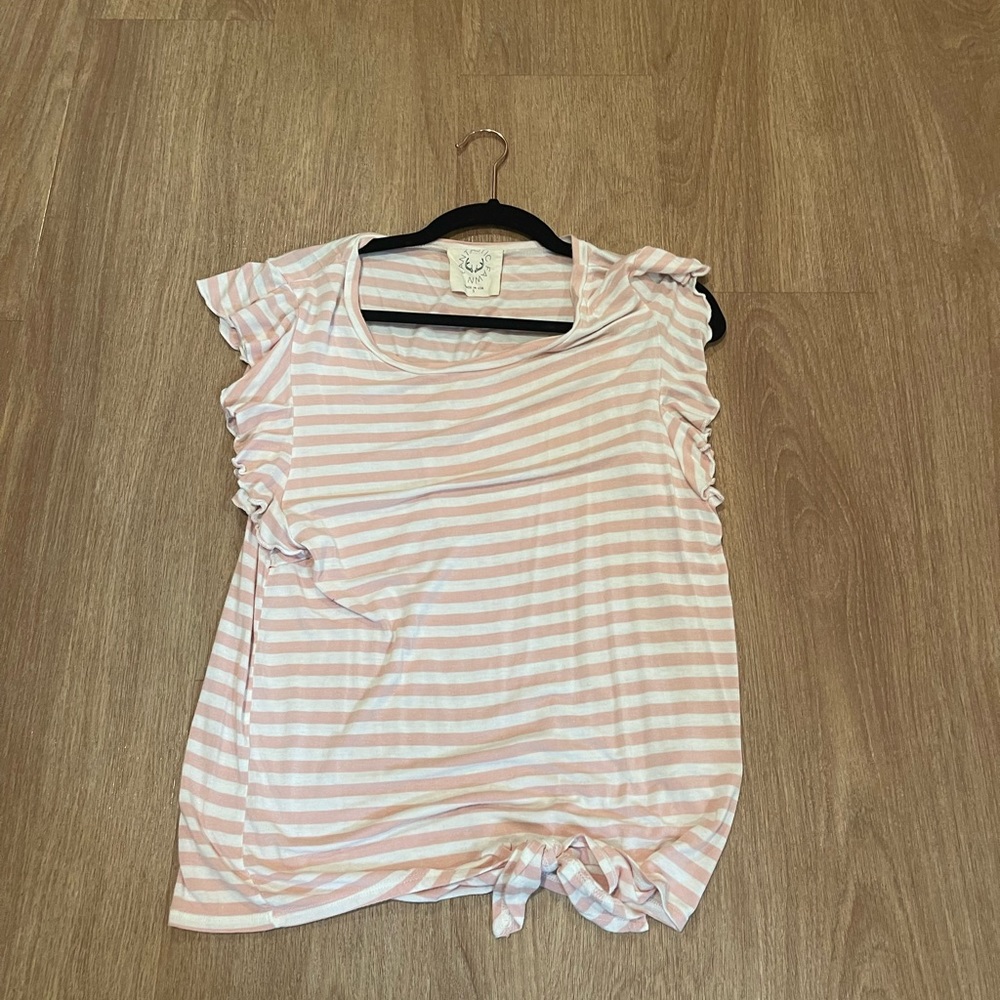 Pink stripe top